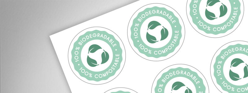 Biodegradable Recycled Paper Labels Image