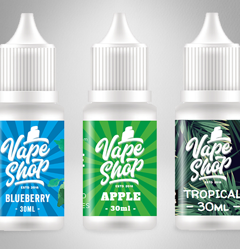 E-Liqiud & Vape Labels | Sticker Gizmo