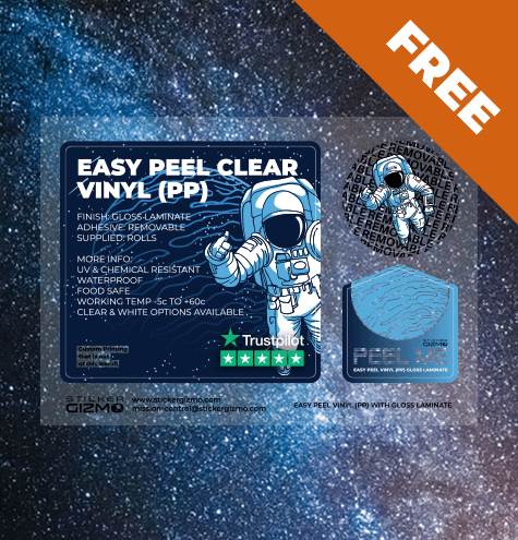 Easy Peel Clear Vinyl Image