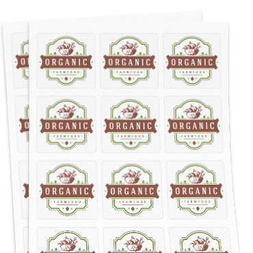 Personalised labels on Sheets Image