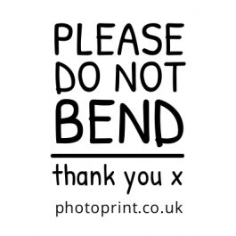 Please Do Not Bend Sticker Design | Sticker Gizmo