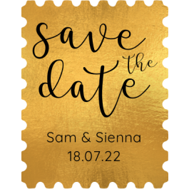 Download Gold Save the Date Stamp |Sticker Gizmo