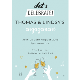 Let's Celebrate Party Invitation |Sticker Gizmo