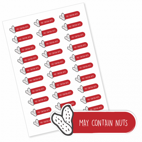 Honey Server Set Nut Free Food Allergy Stickers - 1.5 Inch Round ...