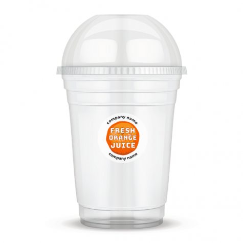 Orange juice sale cups