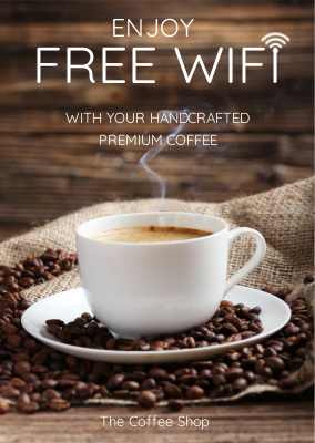 Wifi cafe store