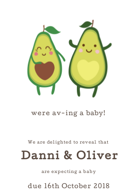 were av ing a baby postcard design baby postcard