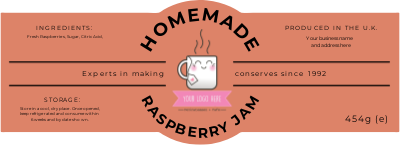 Block Colour Large Wrap Around Jar Label |Sticker Gizmo