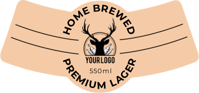 Block Colour Bottle Neck Label |Sticker Gizmo