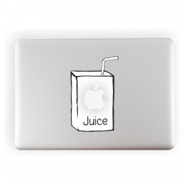 Apple Juice Laptop Vinyl Sticker