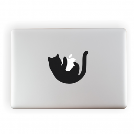 Black Cat Vinyl Laptop Sticker