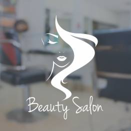 Beauty Salon Window Sign - Face