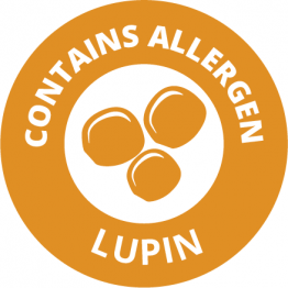 Allergen Labels - Contains Lupin - 35mm Sheet