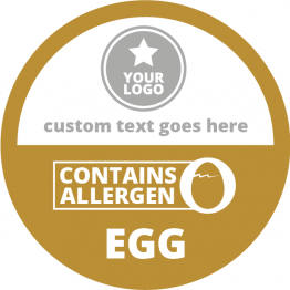 Allergen Labels - Contains Eggs - 50mm Sheet