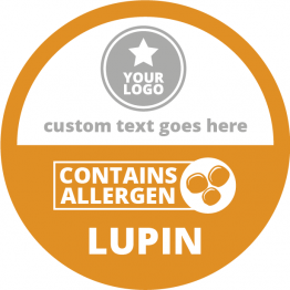 Allergen Labels - Contains Lupin - 50mm Sheet