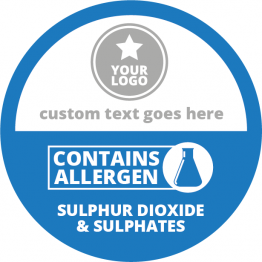 Allergen Labels - Contains Sulphur Dioxide & Sulphites - 50mm Sheet