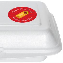 Fast Food Takeaway Label - Wrap