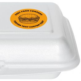 Fast Food Takeaway Label - Burger