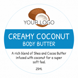 Beauty Product Label - Creamy Coconut