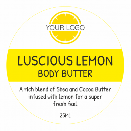 Beauty Product Label - Luscious Lemon 