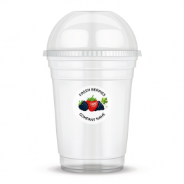 Clear Cup Sticker - Fresh Berries
