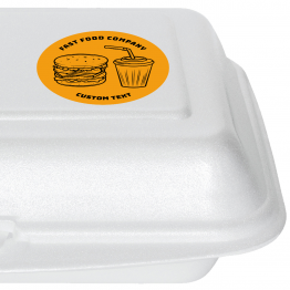 Fast Food Takeaway Labels - Burger & Drink