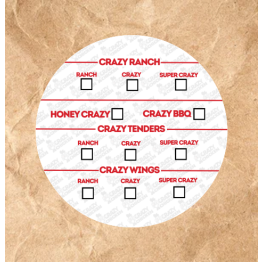 Crazy chicken Mods Sticker 60mm circle 