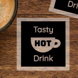 Tasty Hot Drink Clear Sticker