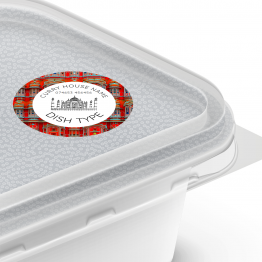 Indian Takeaway Label - Architecture Dish