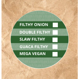Filthy Vegan Mods Sticker 60mm circle