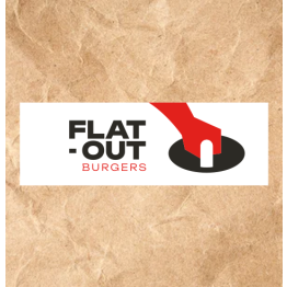 Flatout Bag Seal Logo Sticker 150x50mm