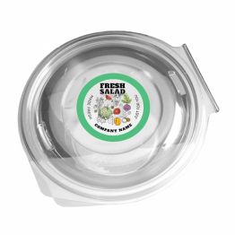 Clear Salad Sticker - Made Fresh Just For You