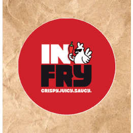 In Fry Logo sticker 40mm