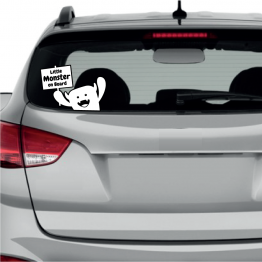 Little Monster Car Window Sticker