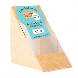 Sandwich Label - Modern Blue Pattern