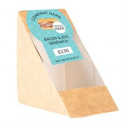 Sandwich Label - Modern Blue Pattern