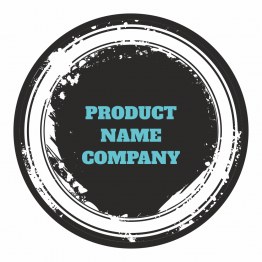 Product Label - Black Graffiti Design