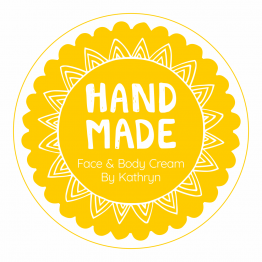 Handmade Product Label - Yellow Sun