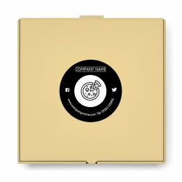 Pizza Takeaway Label - Small Icon Design