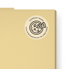Clear Sticker - Pizza Takeaway Icon