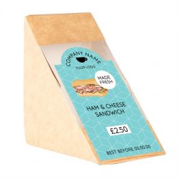 Sandwich Label (Arch) - Modern Blue Pattern