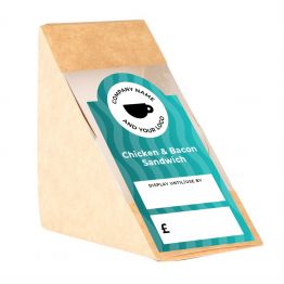 Sandwich Label (Arch) - Wavy Design