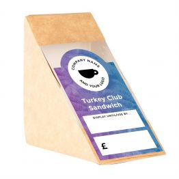 Sandwich Label (Arch) - Palm Tree Design