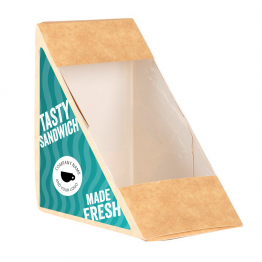 Sandwich Label (Triangle) - Wavy Design