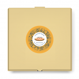 Pizza Takeaway Label - Small Logo Design