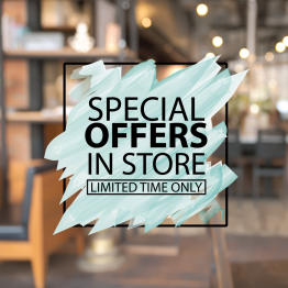 Special Offers Scribble Vinyl Window Sticker 