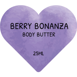 Beauty Product Labels - Berry Bonanza Heart Stickers