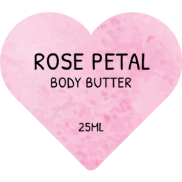 Beauty Product Labels - Rose Petal Hearts