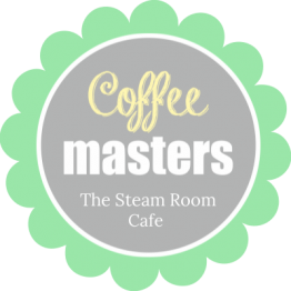 Coffee Shop Labels - Coffee Masters Flower Design