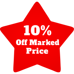 Star Labels - 10% off Marked Price